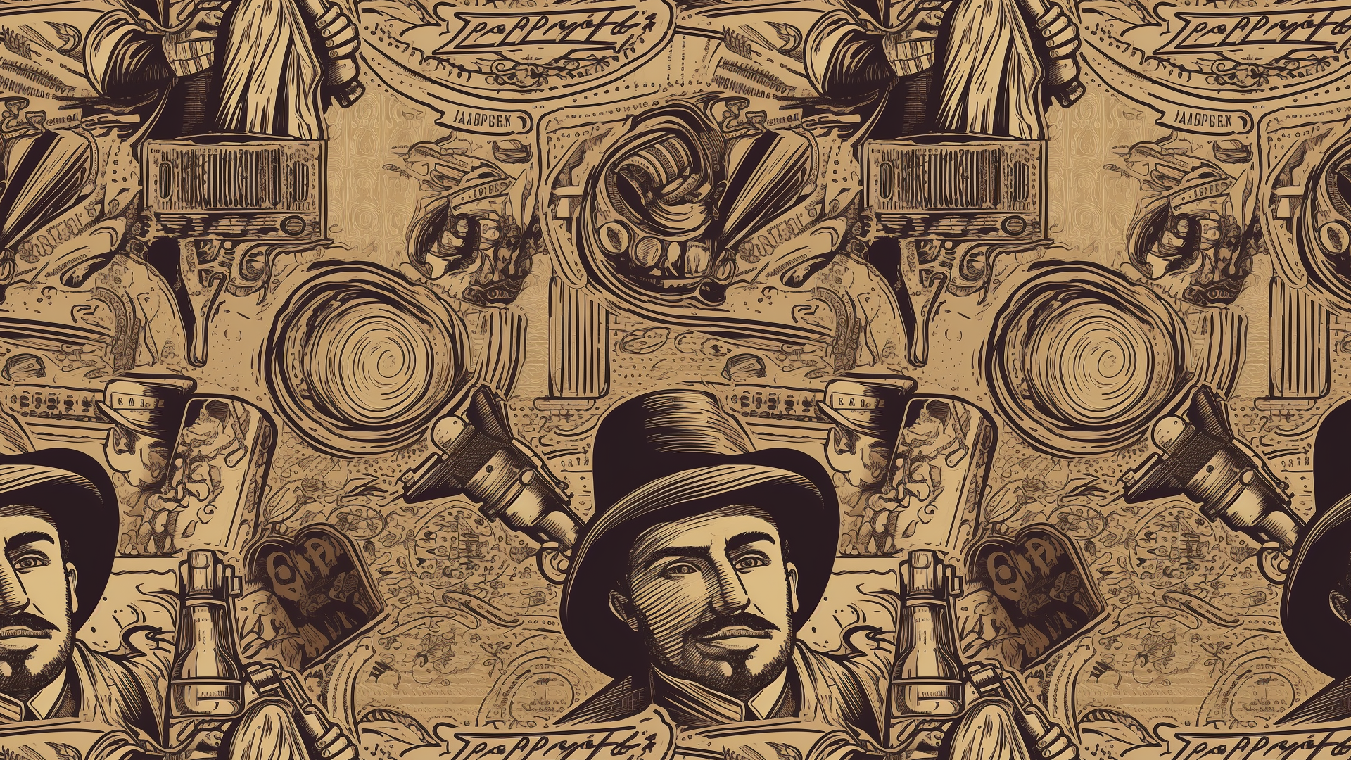 Desktop background of western cowboys by nutfalcon