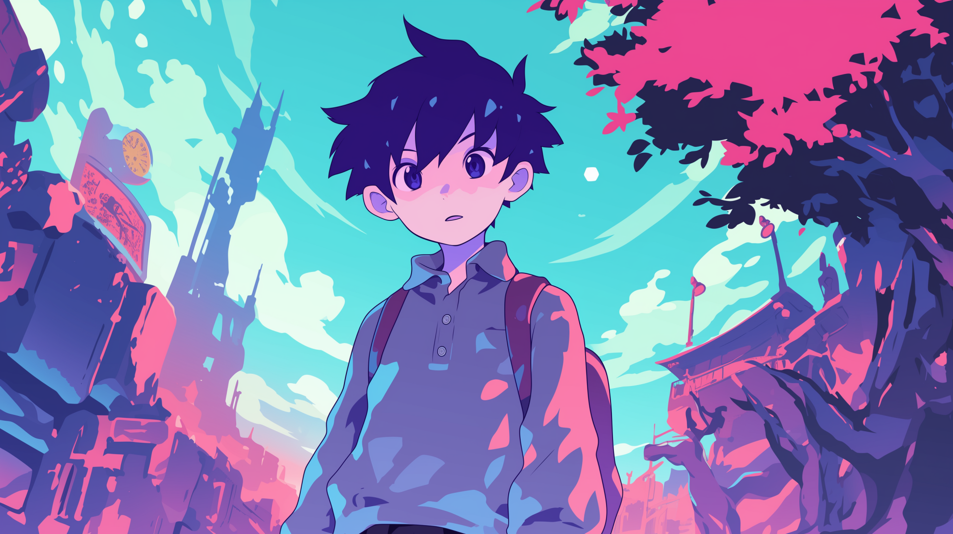 OMORI's Sunny in Dreamscape - HD Wallpaper by patrika