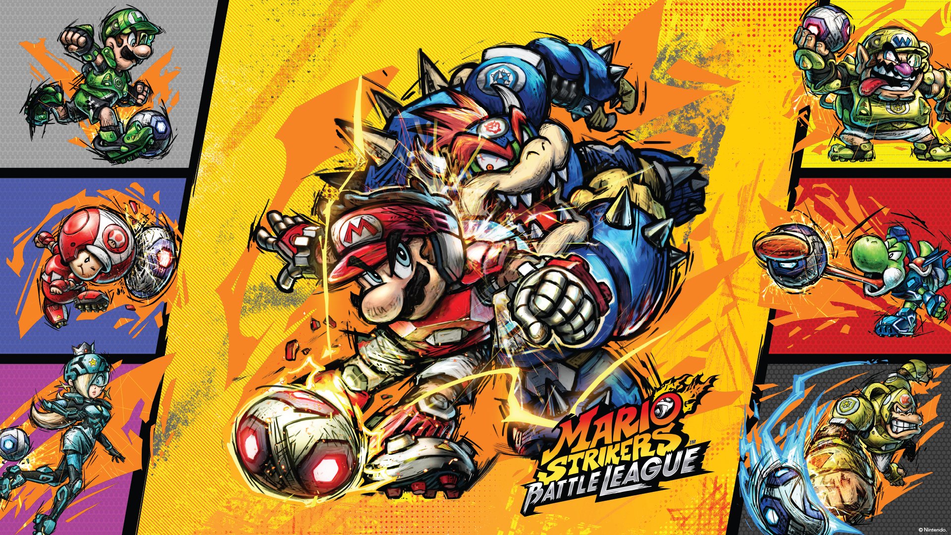 Download Mario Strikers: Battle League HD Wallpaper