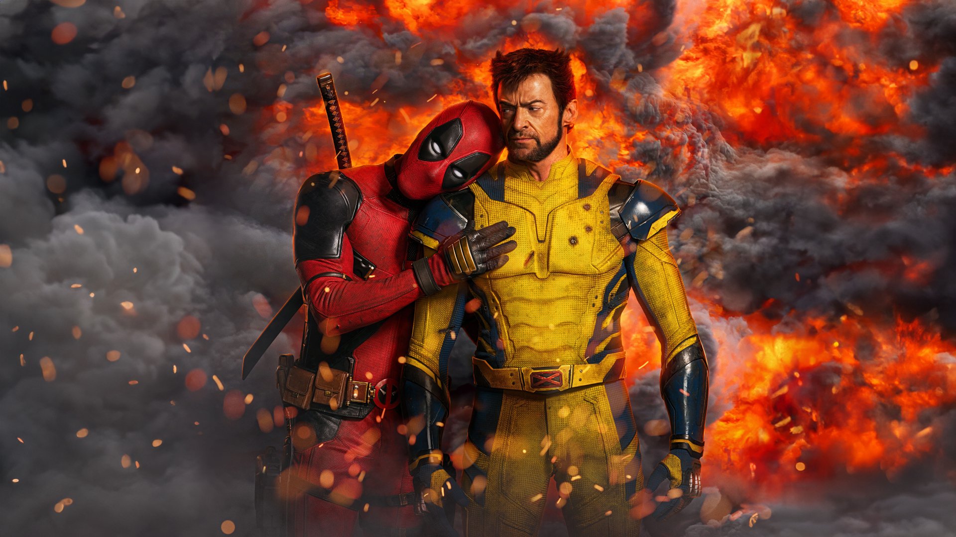 Epic Duo Deadpool & Wolverine 8K Ultra HD Wallpaper