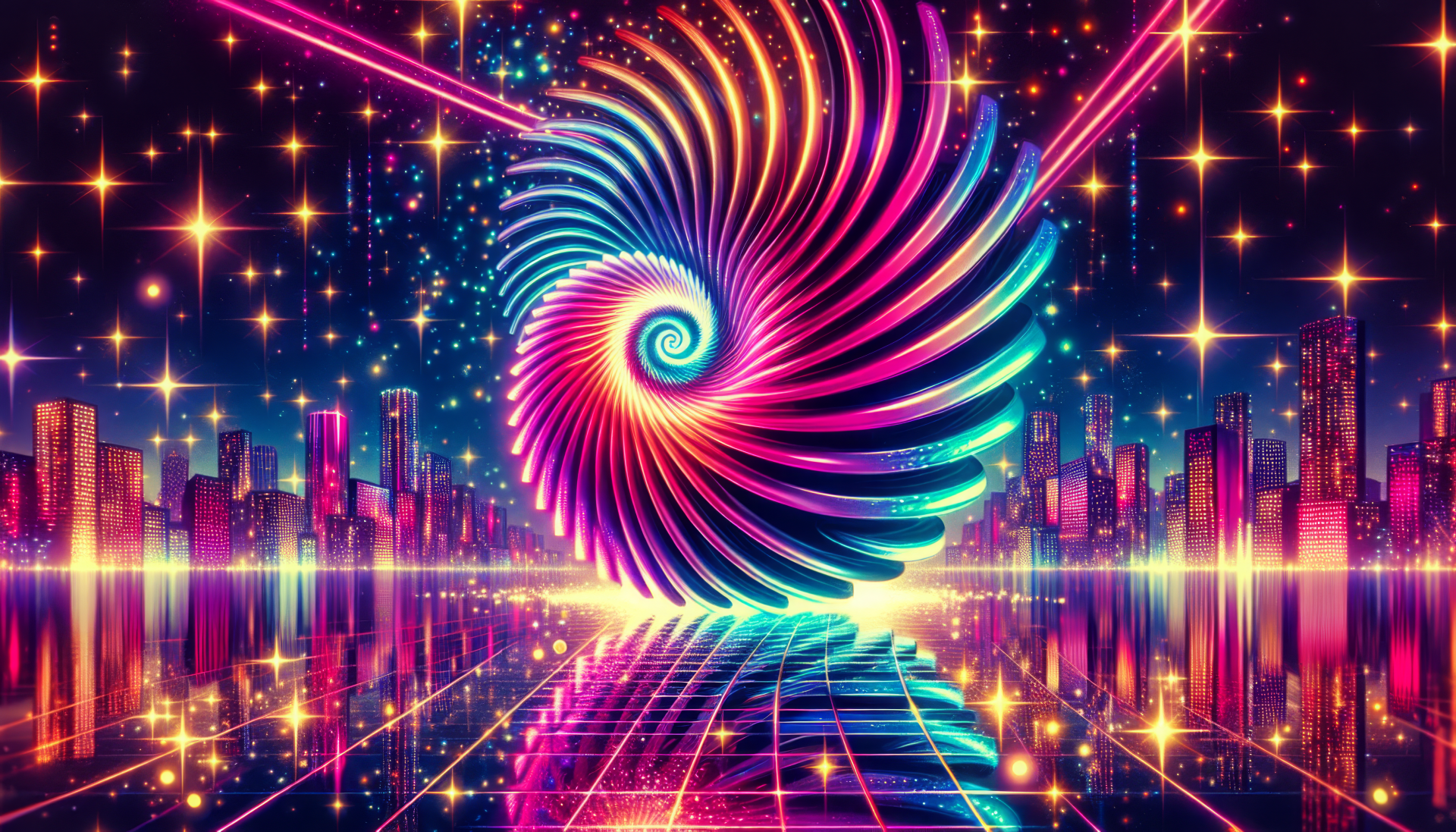 Neon Spiral 4K Ultra HD Wallpaper by QuantumCurator | 4588x2621 ...