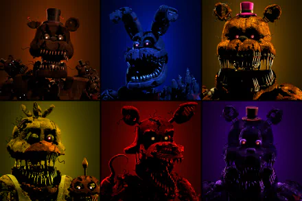 Nightmare Fredbear (Five Nights At Freddy's) Nightmare (Five Nights At Freddy's) video game Five Nights at Freddy's 4 Five Nights at Freddy's HD Desktop Wallpaper | Background Image