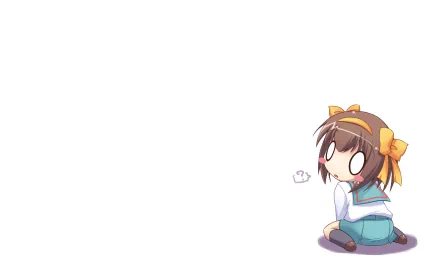 Haruhi Suzumiya Anime The Melancholy of Haruhi Suzumiya HD Desktop Wallpaper | Background Image