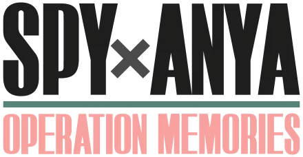 HD desktop wallpaper featuring the logo of the video game SPY×ANYA: Operation Memories with bold black and pink text.