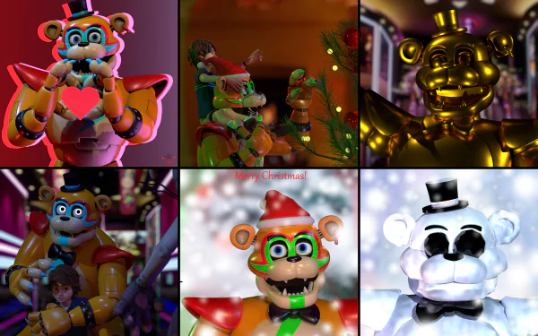 Glamrock Freddy (Five Nights at Freddy's) video game Five Nights at Freddy's: Security Breach Five Nights at Freddy's HD Desktop Wallpaper | Background Image