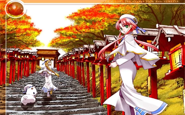 Akari Mizunashi Aria Pokoteng Alicia Florence Anime Aria HD Desktop Wallpaper | Background Image