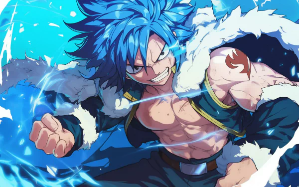 HD desktop wallpaper featuring Zeref Dragneel from the anime Fairy Tail, showcasing a dynamic and intense scene with vibrant colors and powerful imagery.