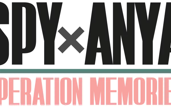 HD desktop wallpaper featuring the logo of the video game SPY×ANYA: Operation Memories with bold black and pink text.
