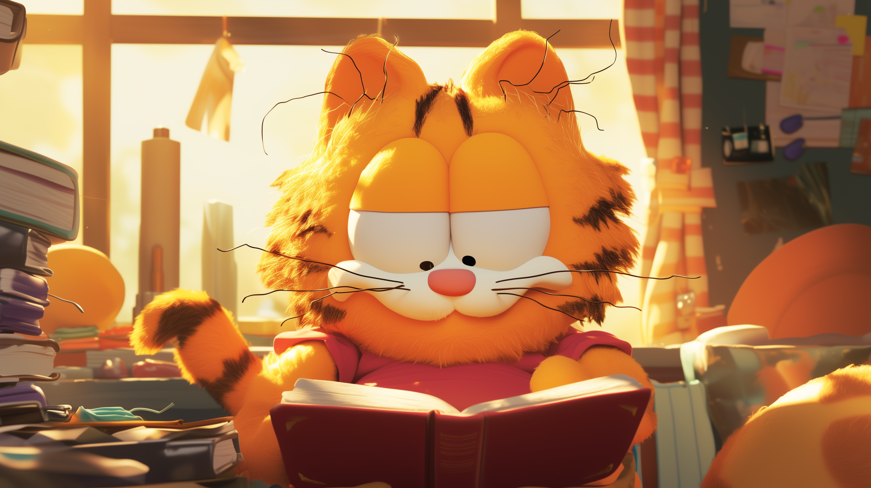 Papel De Parede De Computador Garfield Neve Garfield Menos Garfield