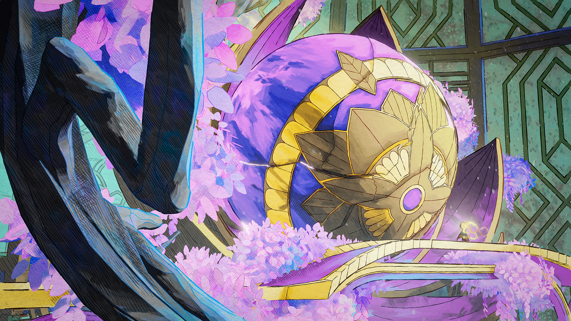 HD desktop wallpaper featuring imagery from the video game Mio: Memories in Orbit, creating an immersive background for gamers and fans.