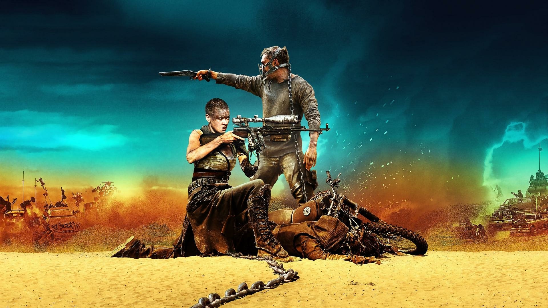 Download Mad Max: Fury Road Mad Max Furiosa Tom Hardy Charlize Theron HD Wallpaper