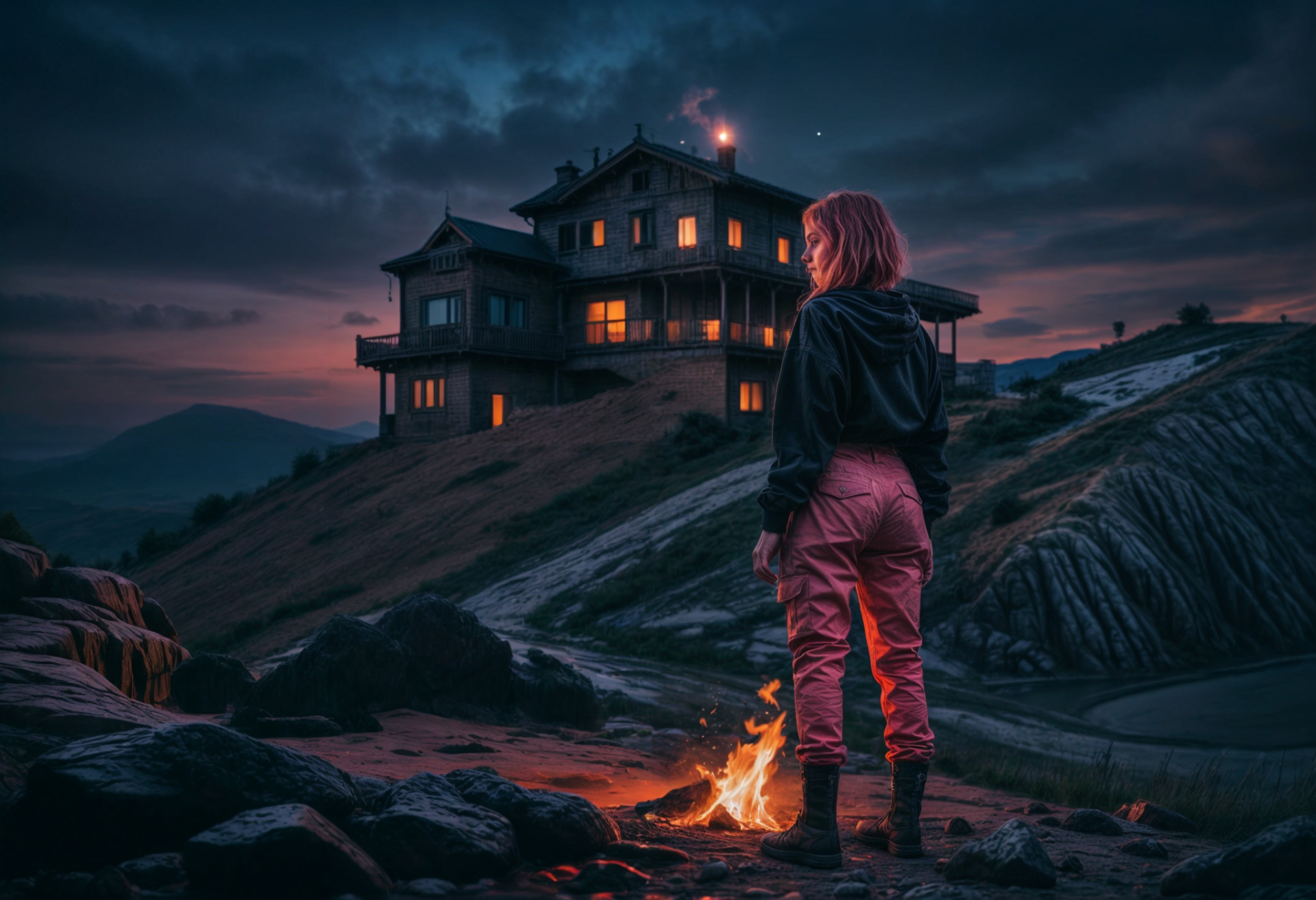 Download Dark Abandoned Post Apocalyptic Woman Melancholic HD Wallpaper by Progon