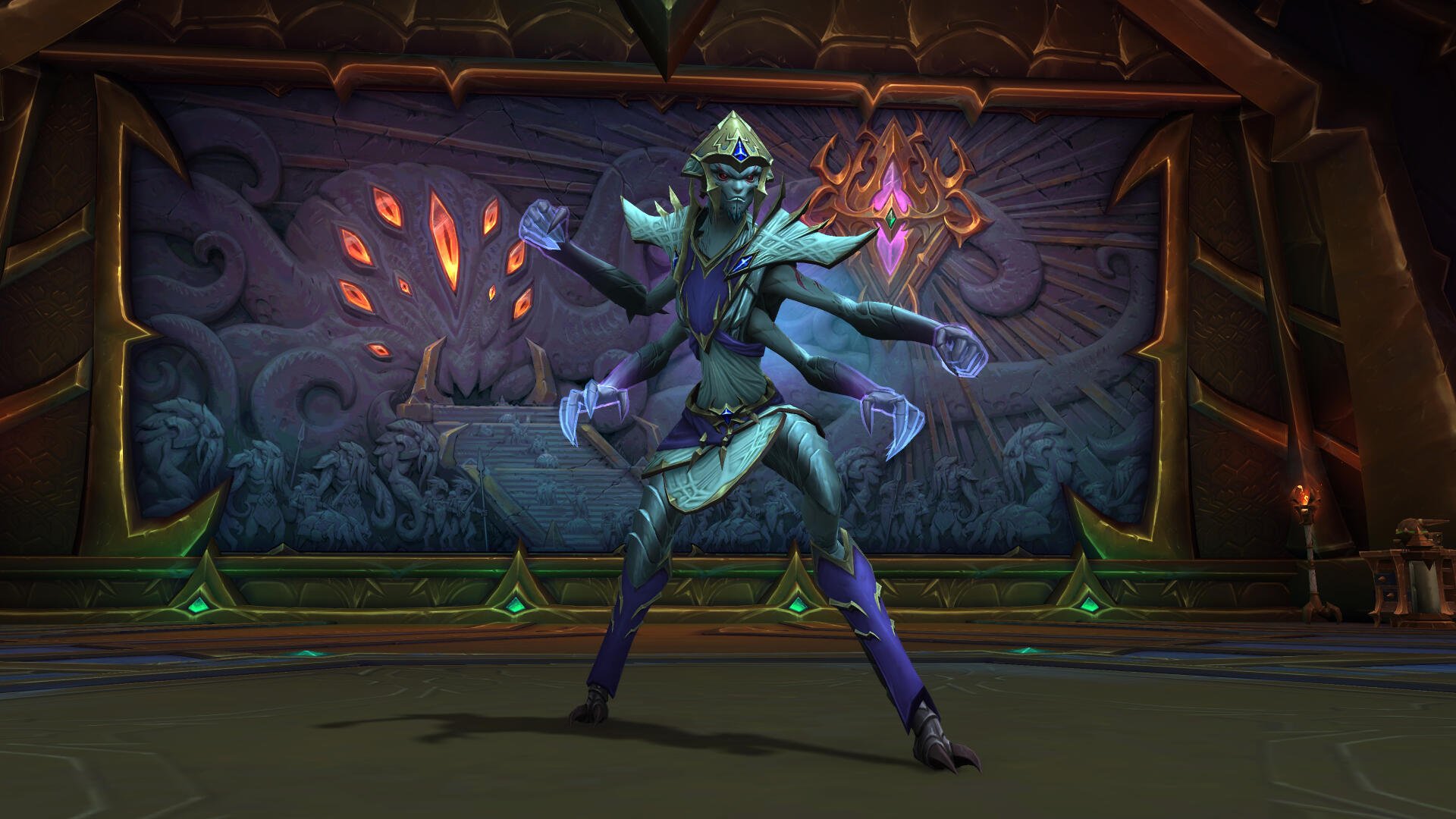 A striking 4K Ultra HD wallpaper featuring art from the video game World of Warcraft: The War Within, showcasing the immersive fantasy world and engaging visuals.