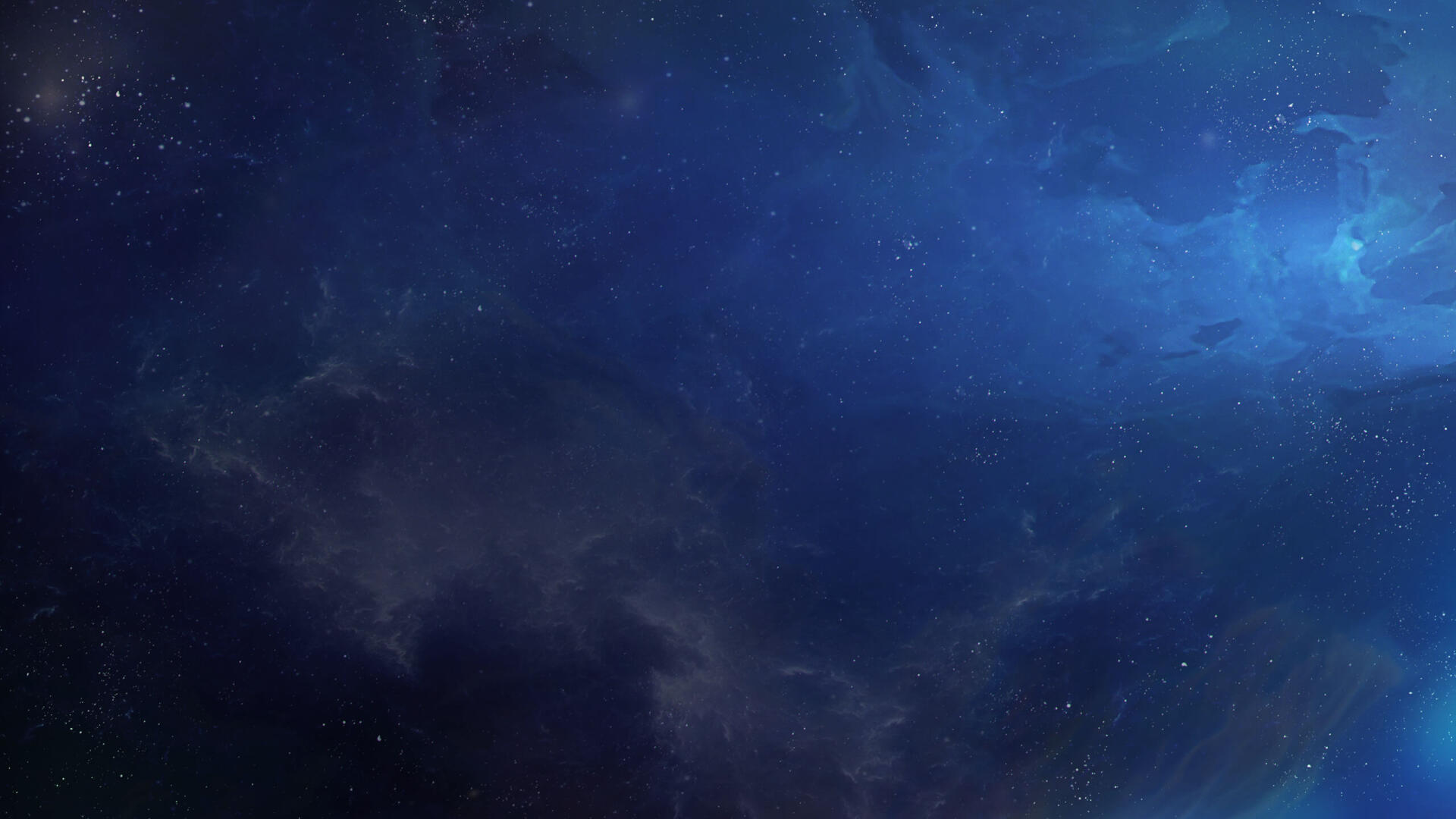 HD PC desktop wallpaper featuring a cosmic scene from Honkai: Star Rail with deep blue and black space elements and subtle star details.