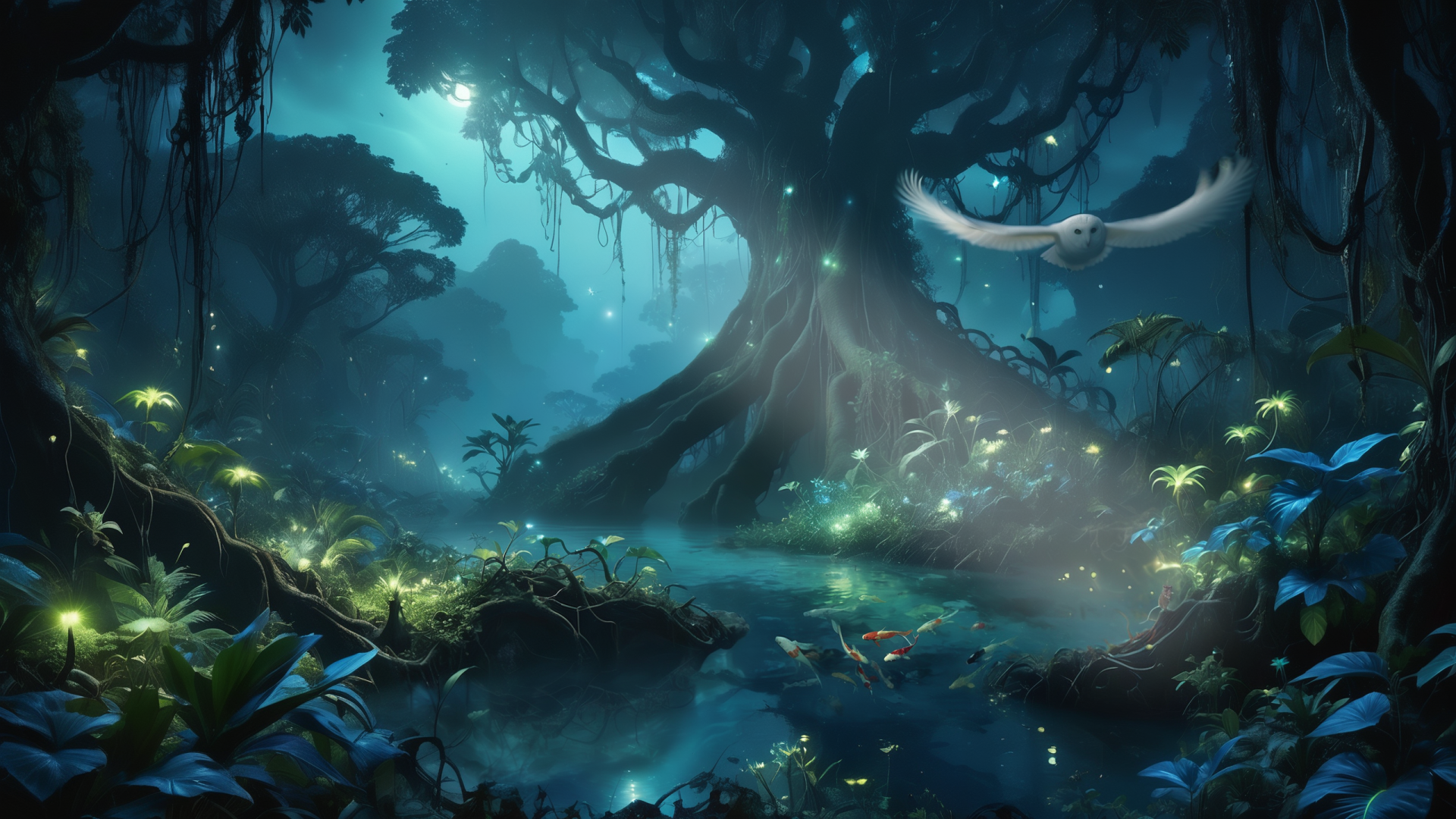 Night Time Jungle by PythonArt