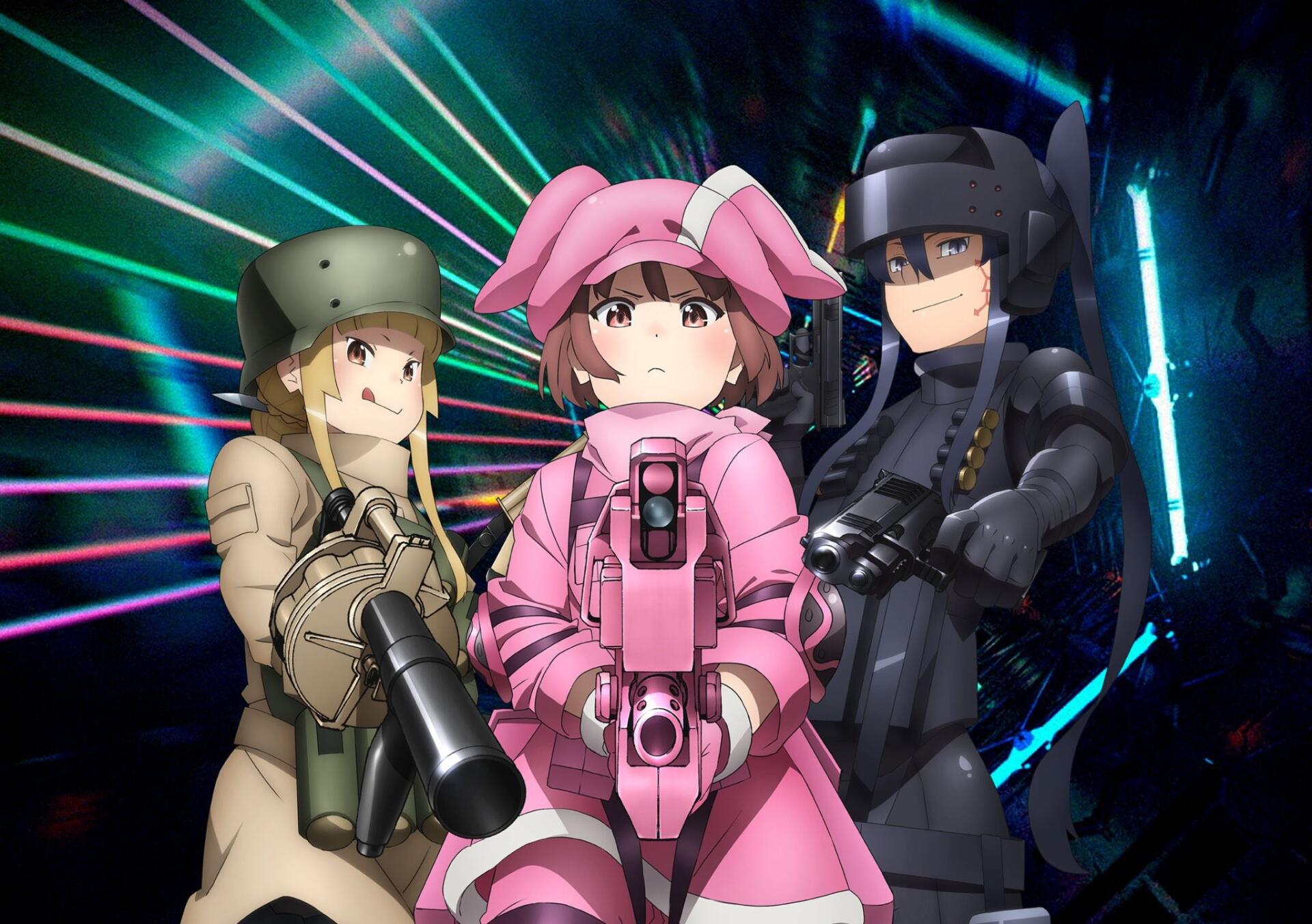 Download Anime Sword Art Online Alternative: Gun Gale Online Miyu Shinohara LLENN (Sword Art Online) Pitohui (Sword Art Online) HD Wallpaper