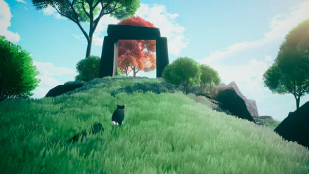 HD desktop wallpaper featuring imagery from the video game Farewell North, exploring themes of adventure and exploration in a beautifully designed landscape.