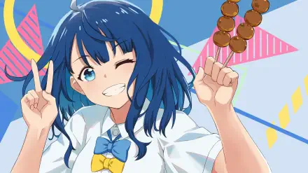 Anime-themed HD desktop wallpaper featuring Anna Yanami from Too Many Losing Heroines!. A vibrant and dynamic design celebrating the character's charm and spirit.