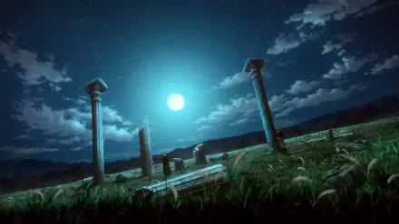 A stunning HD landscape from the anime Vinland Saga, showcasing a captivating and immersive scenery that brings the anime's world to life as a desktop wallpaper.