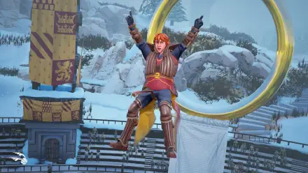 HD wallpaper featuring Ron Weasley from the video game Harry Potter: Quidditch Champions, showcasing the excitement of quidditch. Great for fans of the series.