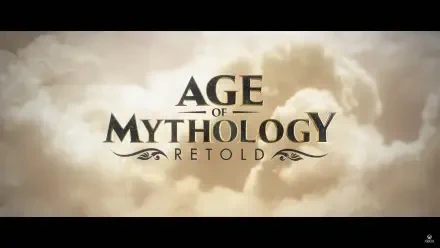 HD desktop wallpaper featuring themes and visuals from the video game Age of Mythology: Retold, showcasing a blend of mythology and epic landscapes.