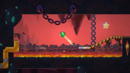 HD desktop wallpaper featuring artwork from the video game Gimmick! 2, showcasing vibrant colors and stylized characters, enhancing any gaming setup.