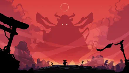 A captivating 4K Ultra HD wallpaper featuring pixel art from the video game Shogun Showdown, showcasing vibrant graphics and dynamic imagery for gaming enthusiasts.