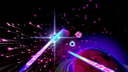 A sleek HD PC desktop wallpaper featuring themes from the video game Starwave, showcasing vibrant graphics and immersive design.