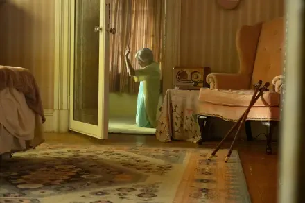 A 4K Ultra HD wallpaper featuring imagery from the movie The Front Room, showcasing its thematic elements in a visually striking format.