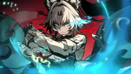 A vibrant 4K Ultra HD wallpaper featuring Feixiao from the video game Honkai: Star Rail, showcasing dynamic action with striking colors and bold textures.