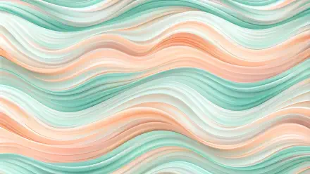  A bright white background with flowing, wavy lines in pastel colors