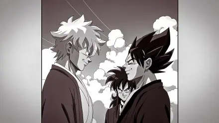 Gintama Ball | Goku, Vegeta and Yam- I mean, Gintoki, Shinsuke and Katsura