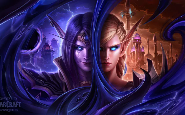 HD desktop wallpaper featuring imagery from the video game World of Warcraft: The War Within, showcasing vibrant colors and dynamic elements inspired by the game’s universe.