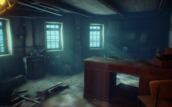 HD desktop wallpaper featuring artwork from the video game Thalassa: Edge of the Abyss, showcasing its immersive and vibrant aesthetic.