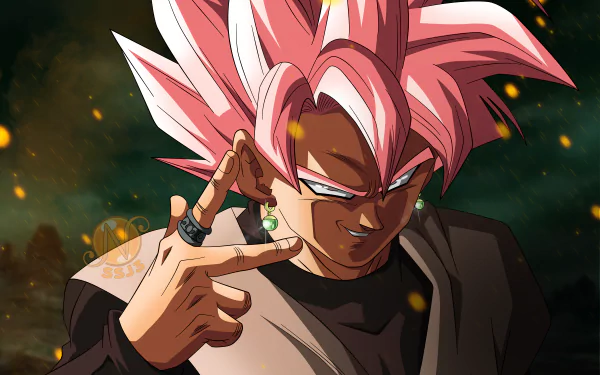 Dragon Ball Super Black Goku Super Saiyan Rosé HD Desktop Wallpaper | Background Image