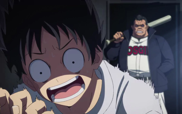 HD desktop wallpaper featuring Akira Tendo from the anime Zom 100: Bucket List of the Dead. A vibrant and engaging background for fans of the series.