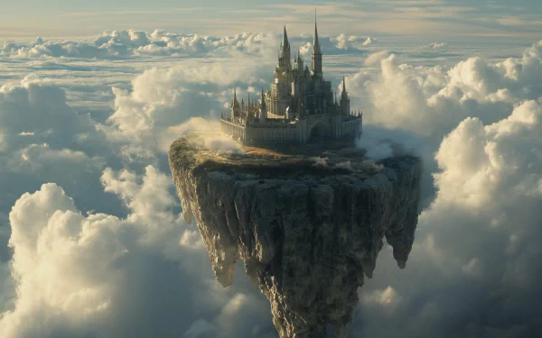 castle cloudscape fantasy HD Desktop Wallpaper | Background Image