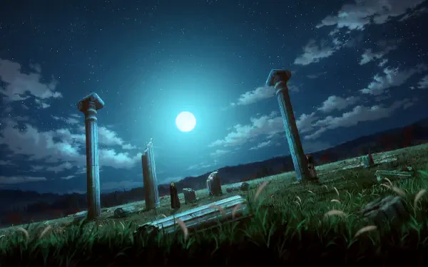 A stunning HD landscape from the anime Vinland Saga, showcasing a captivating and immersive scenery that brings the anime's world to life as a desktop wallpaper.