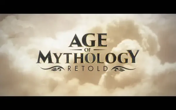 HD desktop wallpaper featuring themes and visuals from the video game Age of Mythology: Retold, showcasing a blend of mythology and epic landscapes.