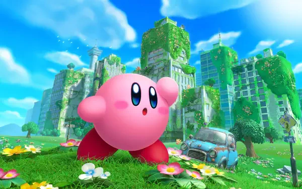 Kirby and The Forgotten Land HD Desktop Wallpaper | Background Image