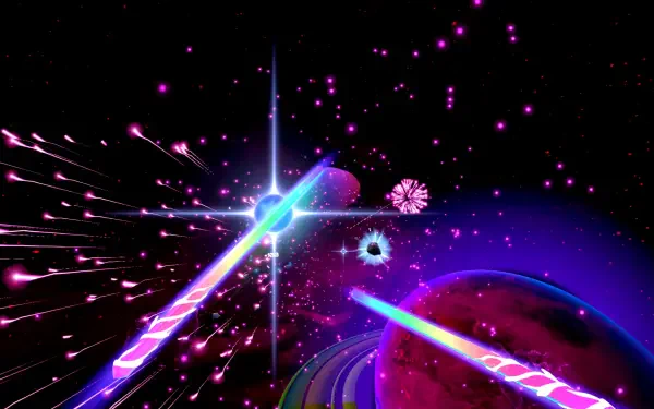 A sleek HD PC desktop wallpaper featuring themes from the video game Starwave, showcasing vibrant graphics and immersive design.