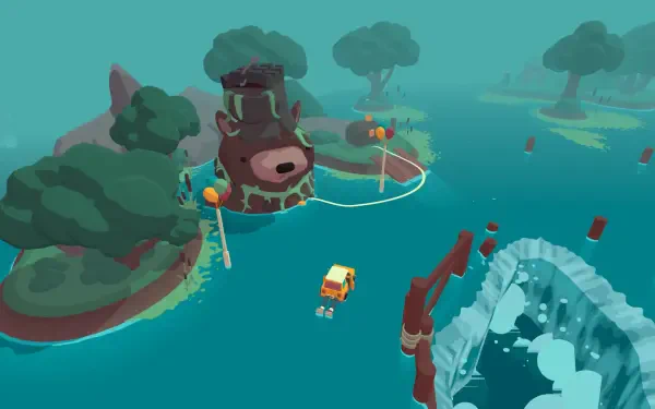 HD desktop wallpaper featuring vibrant scenes from the video game WHAT THE CAR?, showcasing whimsical and playful automotive adventures.