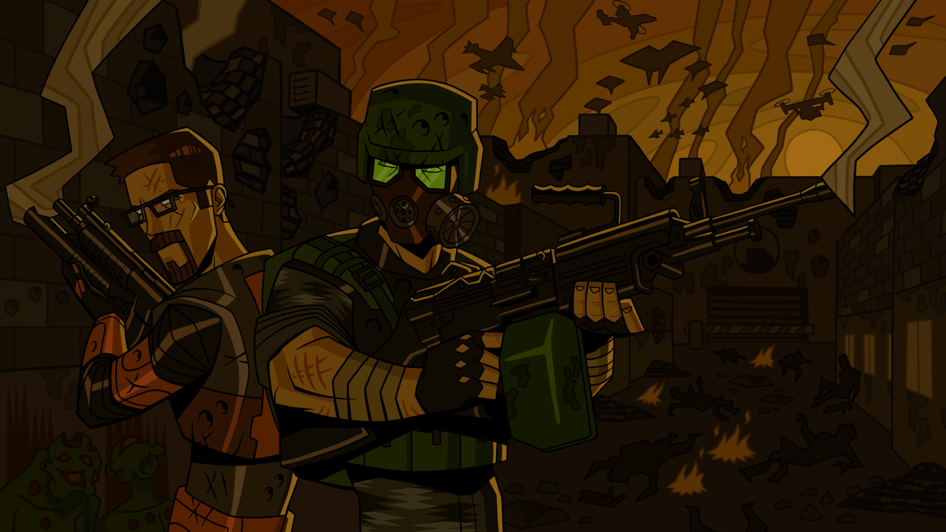 Download Half-life Half-Life 2 Half-Life: Opposing Force Gordon Freeman Adrian Shepard (Half-Life: Opposing Force) 4k Ultra HD Wallpaper by Benjamin03