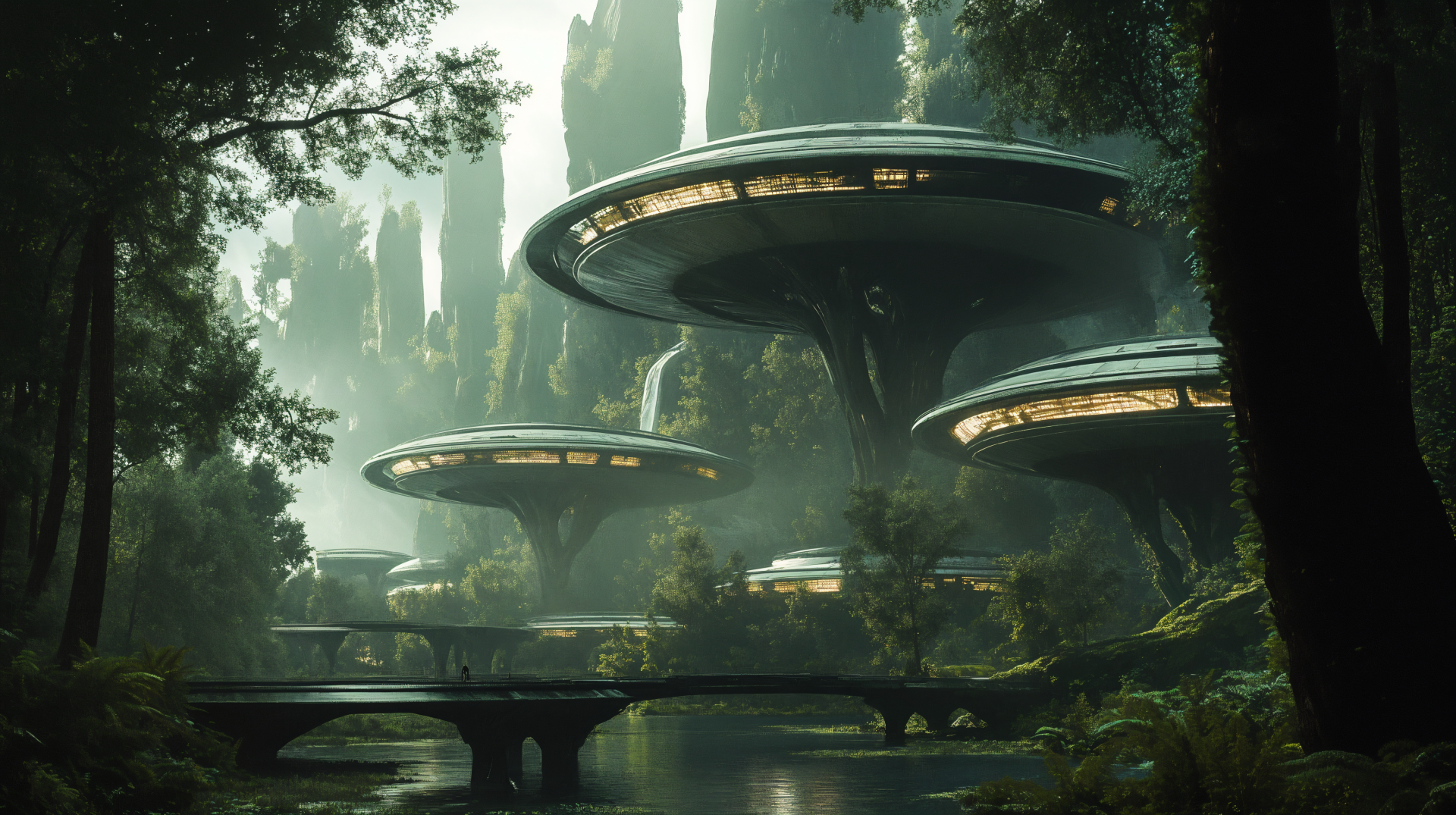 Vista of an Alien World - 4K Ultra HD Wallpaper by robokoboto