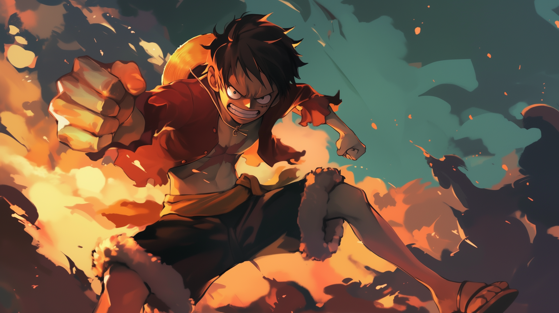 HD Wallpaper of Monkey D. Luffy: Rage Unleashed in One Piece by patrika ...