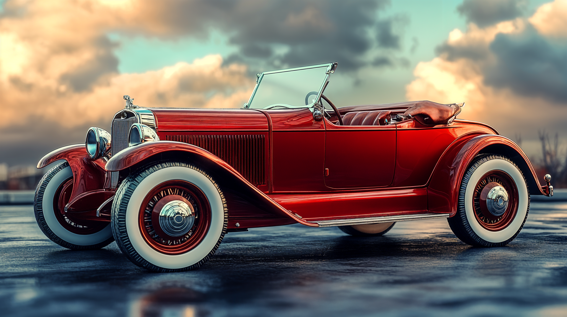 Stunning Vintage Car In 4K Ultra HD Wallpaper By Robokoboto