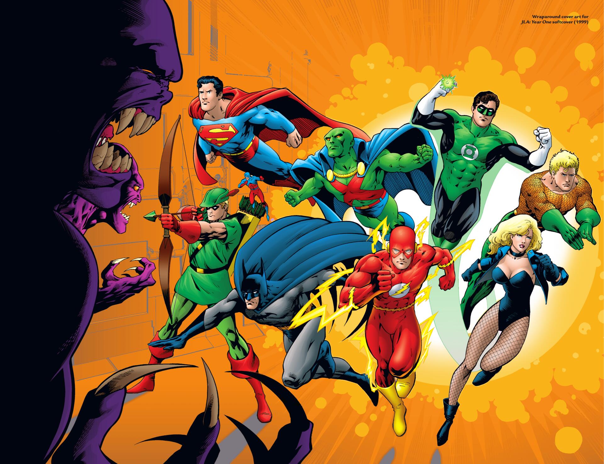 Download JLA: Year One Comic 4k Ultra HD Wallpaper by Brian Augustin