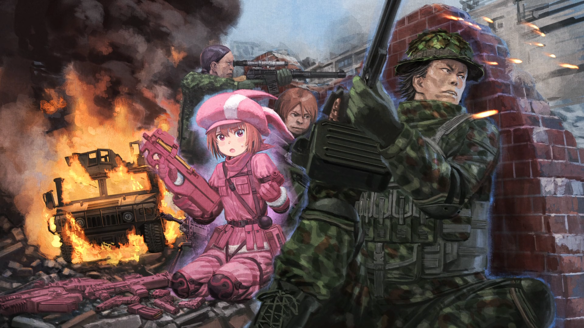 Download Anime Sword Art Online Alternative: Gun Gale Online HD Wallpaper