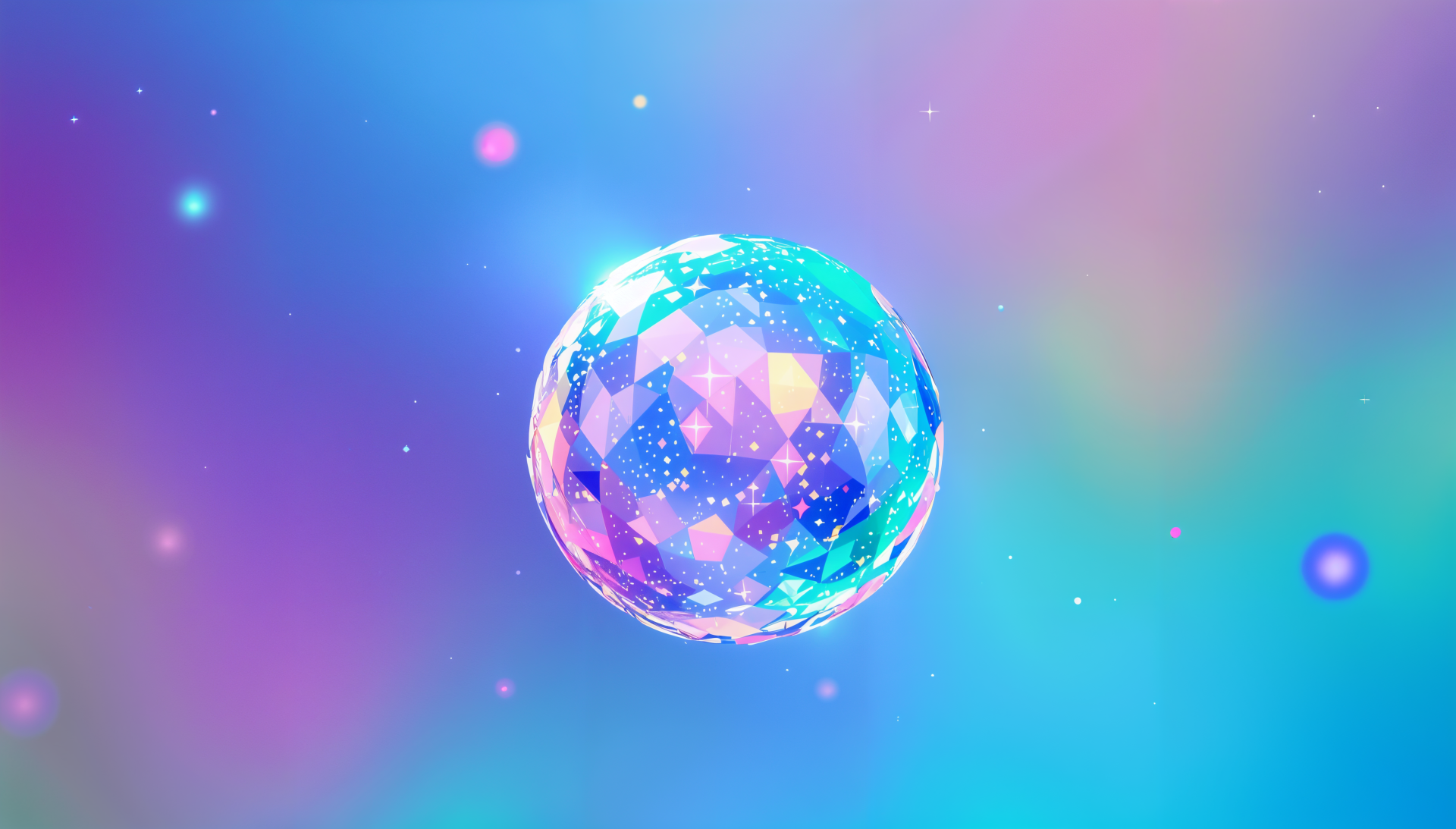 Download Bauble Crystal Abstract Colorful Geometric 4k Ultra HD Wallpaper by QuantumCurator