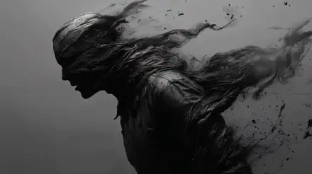 Sci Fi Void Walker silhouette Abstract dark HD Desktop Wallpaper | Background Image